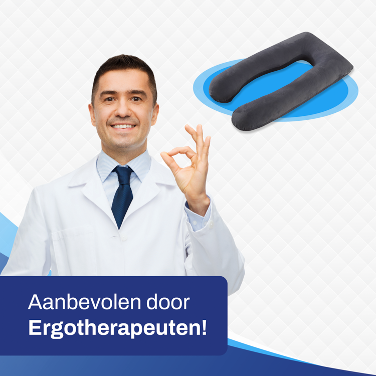 Ergo Zwangerschapskussen XXL U vorm - Zijslaapkussen