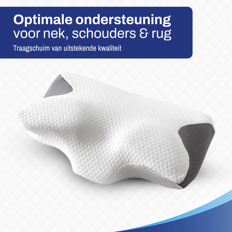 Ergo Vlinderkussen Hoofdkussen Visco Elastisch