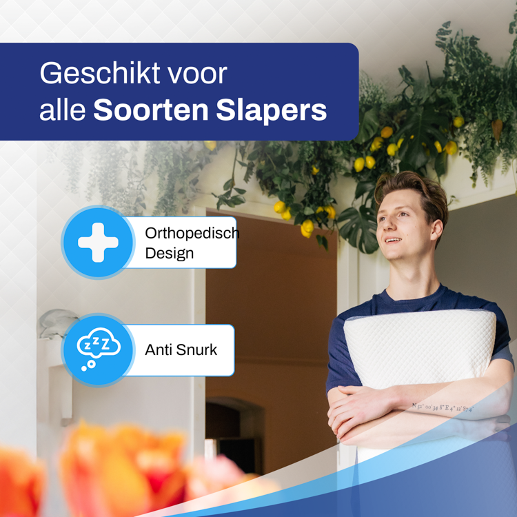 Ergo Hoofdkussen voor Nekklachten - Sleeptight