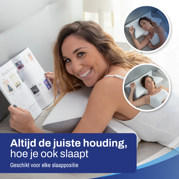 Ergo Vlinderkussen Hoofdkussen Visco Elastisch