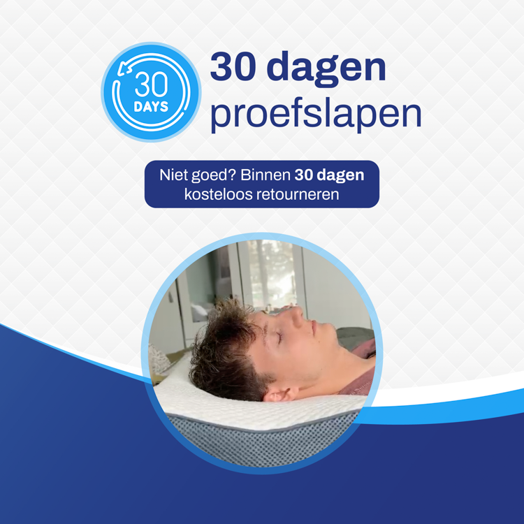 Ergo Hoofdkussen voor Nekklachten - Sleeptight