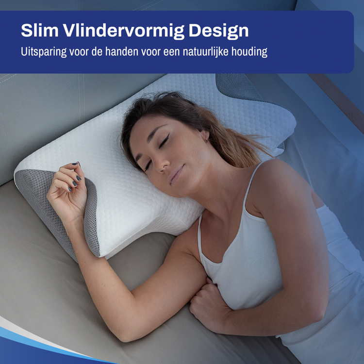 Ergo Vlinderkussen Hoofdkussen Visco Elastisch
