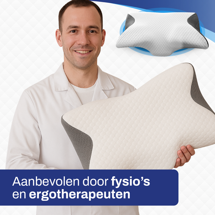 Ergo Vlinderkussen Hoofdkussen Visco Elastisch