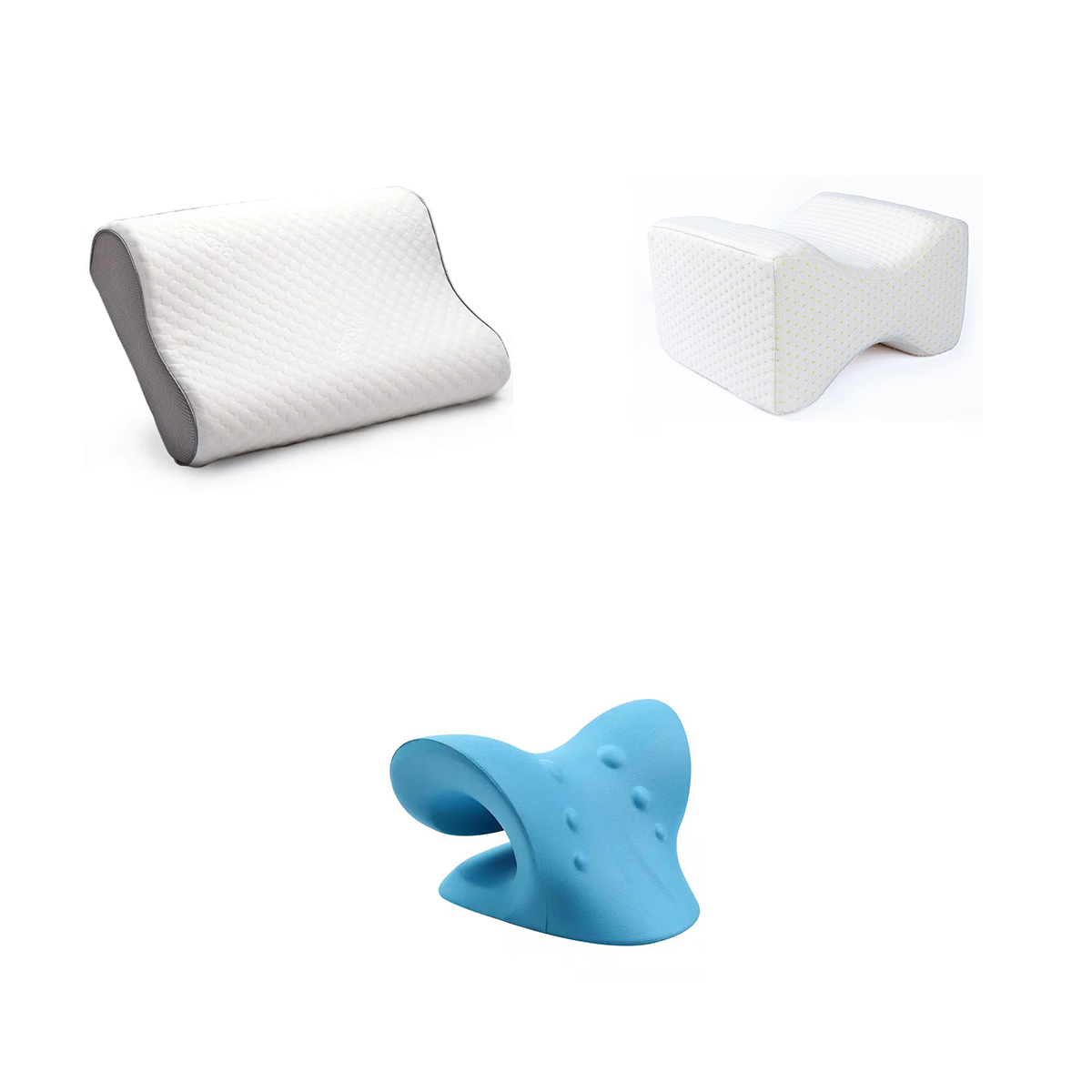 Hoofdkussen + Kniekussen + Nekstretcher