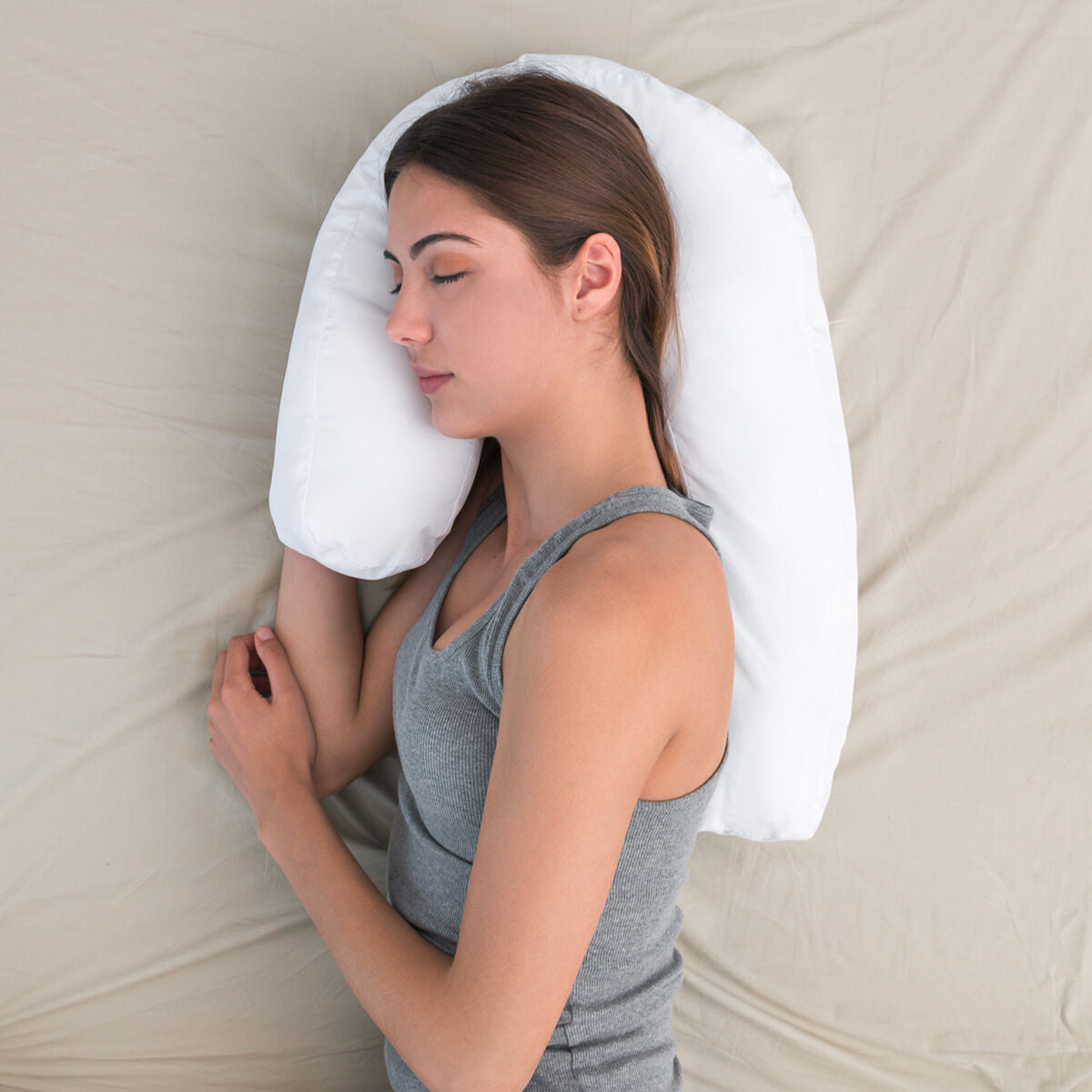 Innovagoods Ergonomisch U-Vormig Zijslaapkussen Slupill Innovagoods