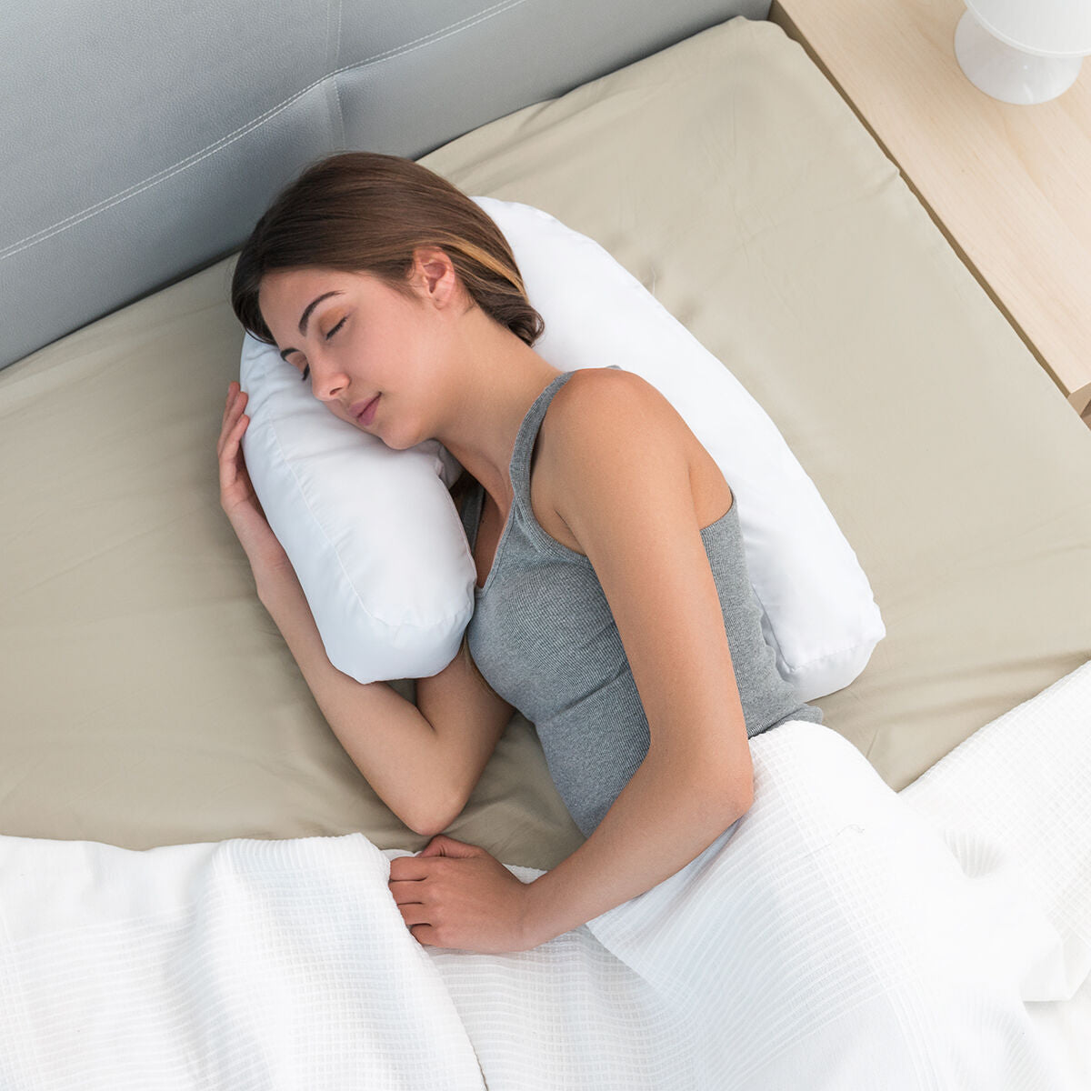 Innovagoods Ergonomisch U-Vormig Zijslaapkussen Slupill Innovagoods