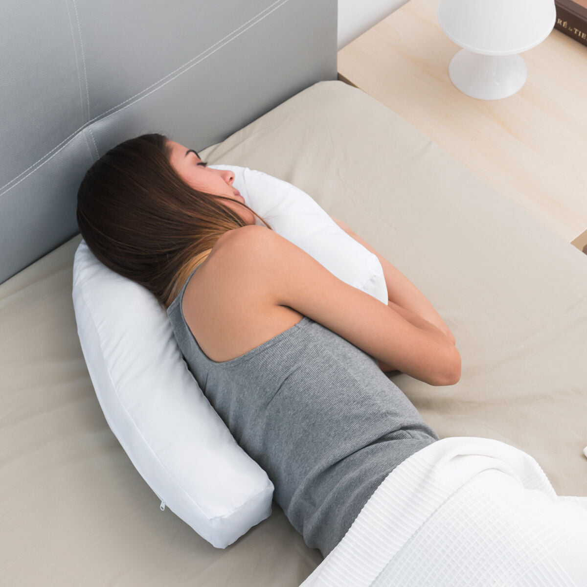 Innovagoods Ergonomisch U-Vormig Zijslaapkussen Slupill Innovagoods