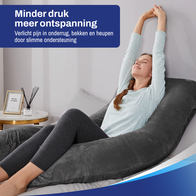 Zwangerschapskussen voedingskussen lichaamskussen body pillow xxl