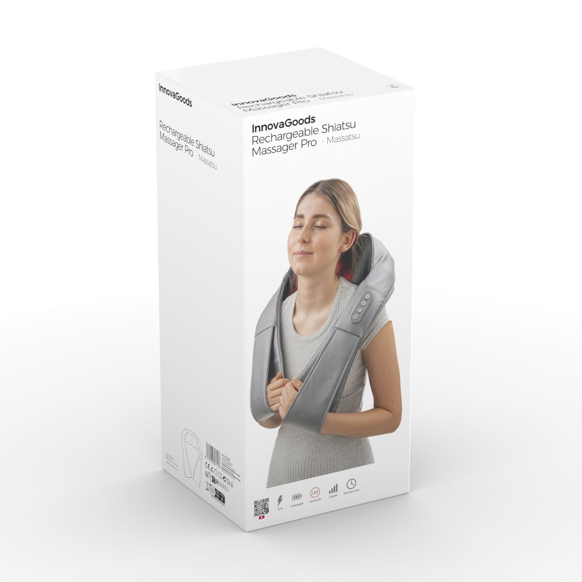 Innovagoods Oplaadbaar Shiatsu-Massageapparaat Pro Massatsu Innovagoods