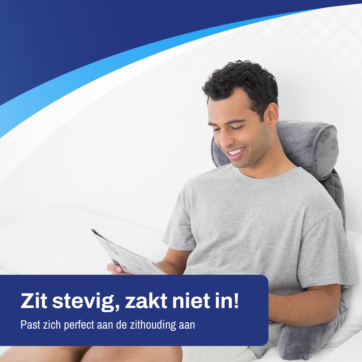 Ergo Leeskussen – Ergonomisch Rugkussen voor in Bed of op de Bank