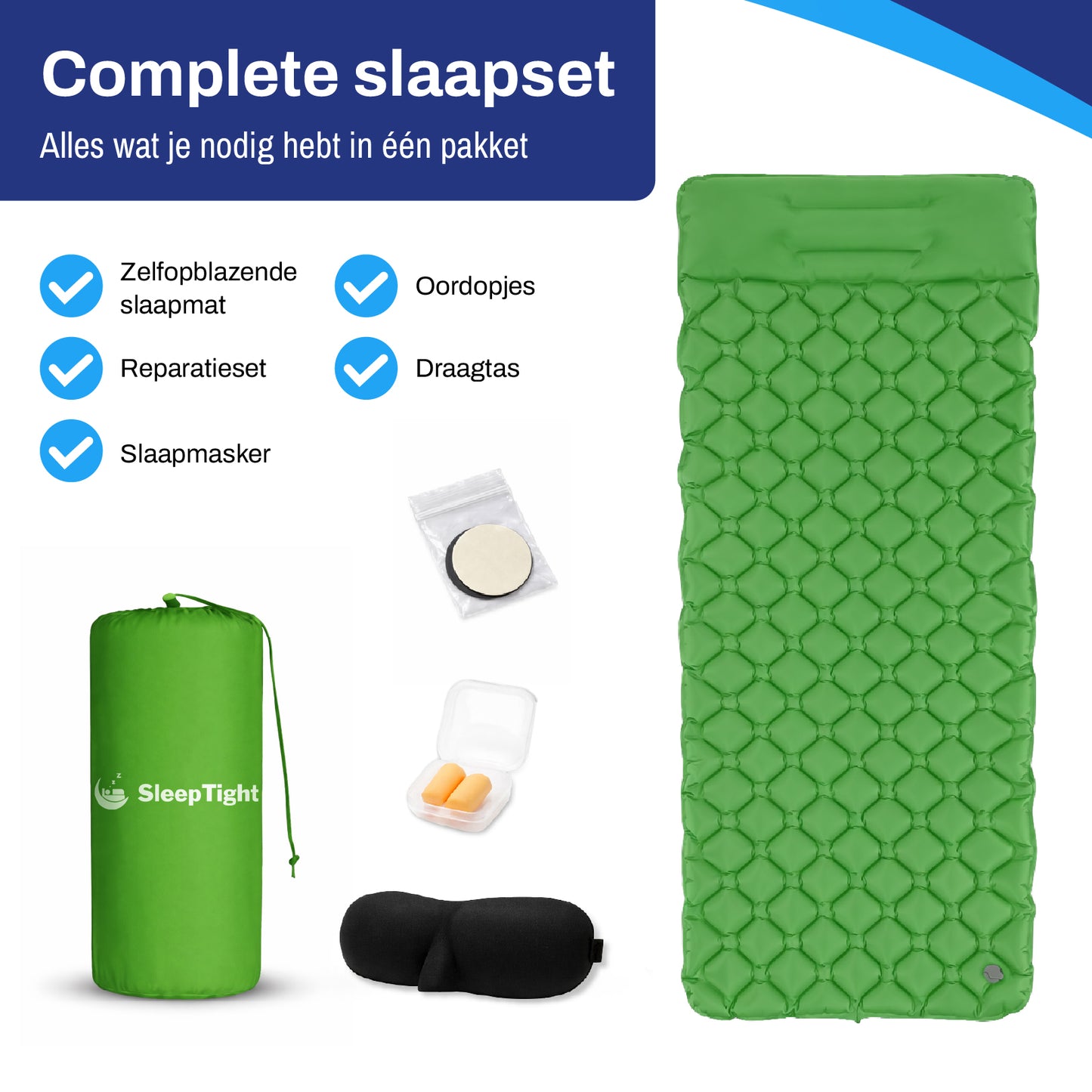 Sleeptight Slaapmat Set Zelfopblazend