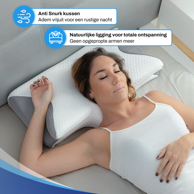 Ergonomisch_vlinderkussen_hoofdkussen_Traagschuim_nekklachten_Sleeptight_Ergokussens