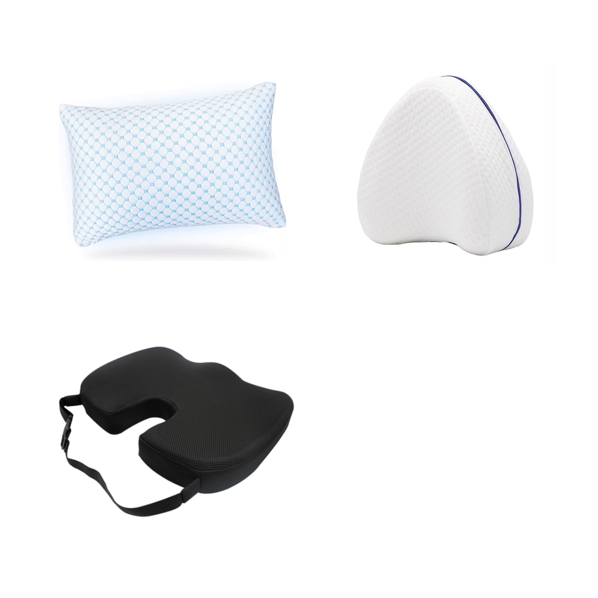 Hoofdkussen traagschuim afstelbaar beste kniekussen zitkussen